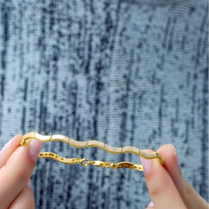 Zig Zag Ajda Bileklik 14 Ayar - 16