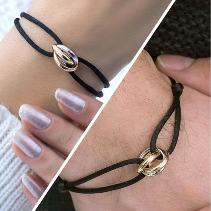 Aşk Bağı İpli Bileklik (14 Ayar) 