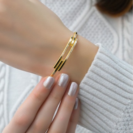 14 Ayar Ajda Kaburga Kelepçe - 45 cm